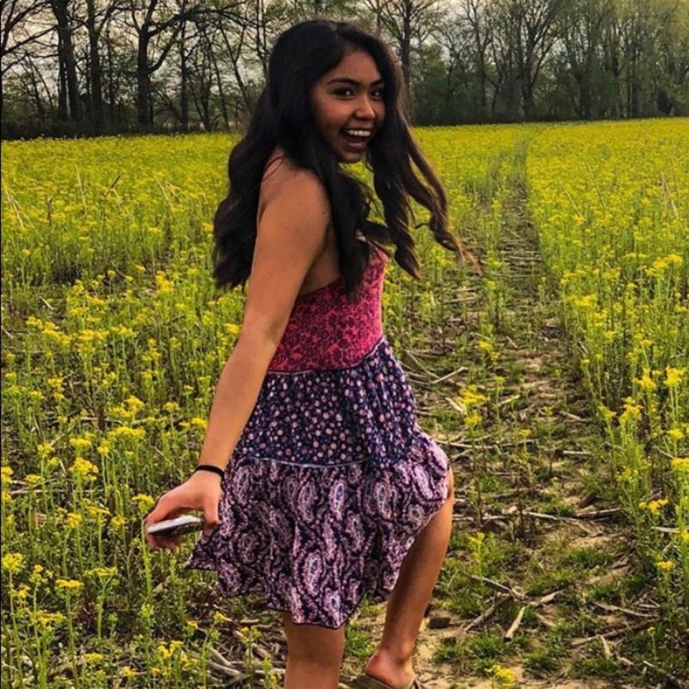 Bethany Mota Floral sun dress.